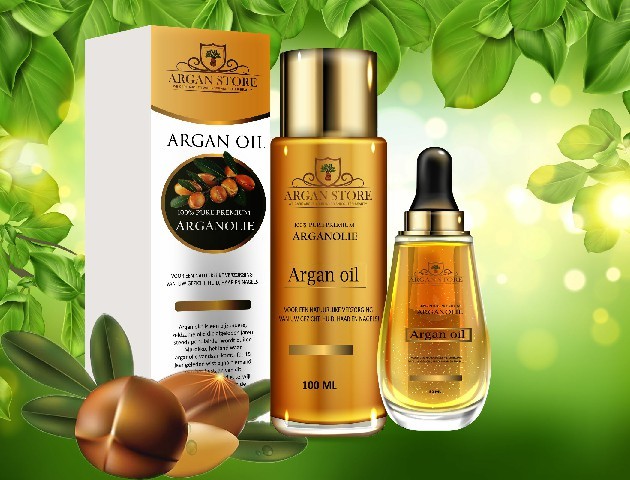 argan oil mock up box pakage - Copy~1